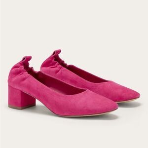 NEW EVERLANE The Day Pump in Red Currant Suede